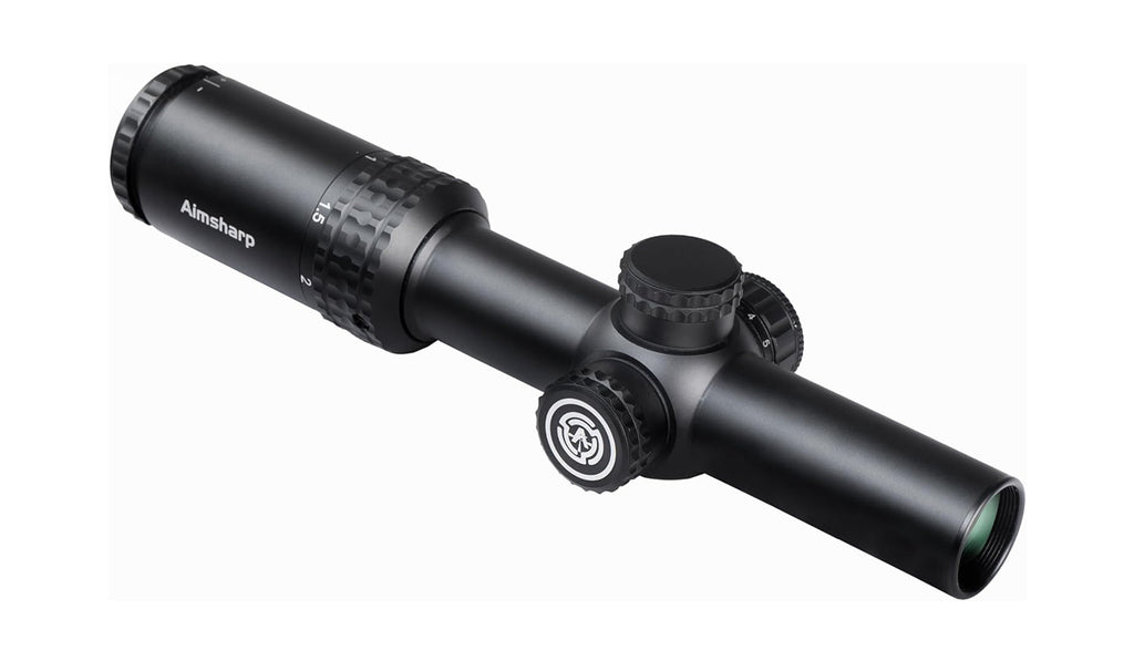Rifle Scope for Hunting and Shooting, 1-4x24 Standard Crosshair/Fiber Illuminated Reticle, SFP Riflescope Durable, Dust-Proof, Shockproof,Waterproof, Fogproof