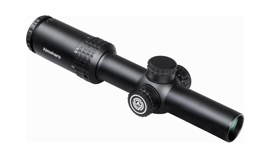 Rifle Scope for Hunting and Shooting, 1-4x24 Standard Crosshair/Fiber Illuminated Reticle, SFP Riflescope Durable, Dust-Proof, Shockproof,Waterproof, Fogproof