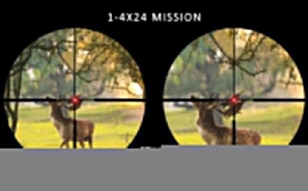 Rifle Scope for Hunting and Shooting, 1-4x24 Standard Crosshair/Fiber Illuminated Reticle, SFP Riflescope Durable, Dust-Proof, Shockproof,Waterproof, Fogproof