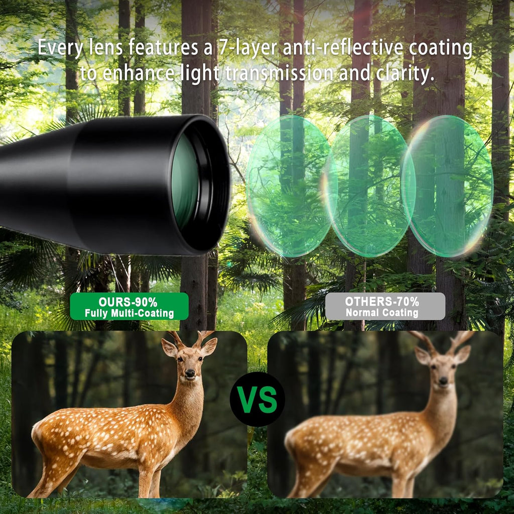 Rifle Scope for Hunting and Shooting, 3-9x40 Standard Crosshair Reticle, SFP Riflescope Durable, Dust-Proof, Shockproof,Waterproof, Fogproof