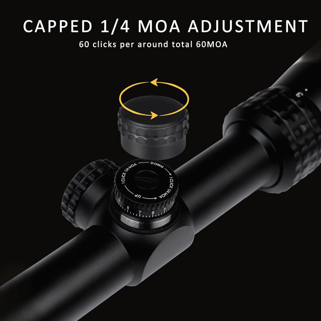 Rifle Scope for Hunting and Shooting, 3-9x40 Standard Crosshair Reticle, SFP Riflescope Durable, Dust-Proof, Shockproof,Waterproof, Fogproof