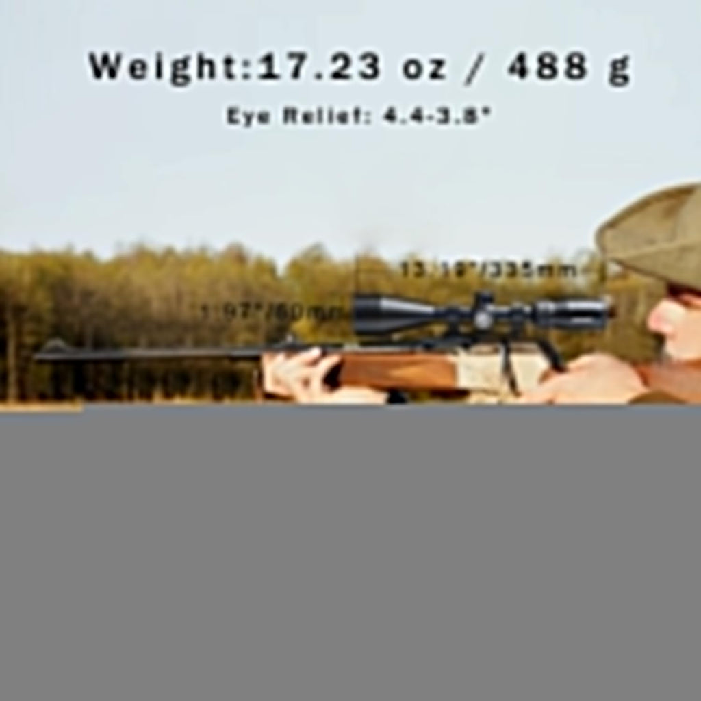 Rifle Scope for Hunting and Shooting, 3-9x50 Standard Crosshair  SFP Riflescope Durable, Dust-Proof, Shockproof,Waterproof, Fogproof