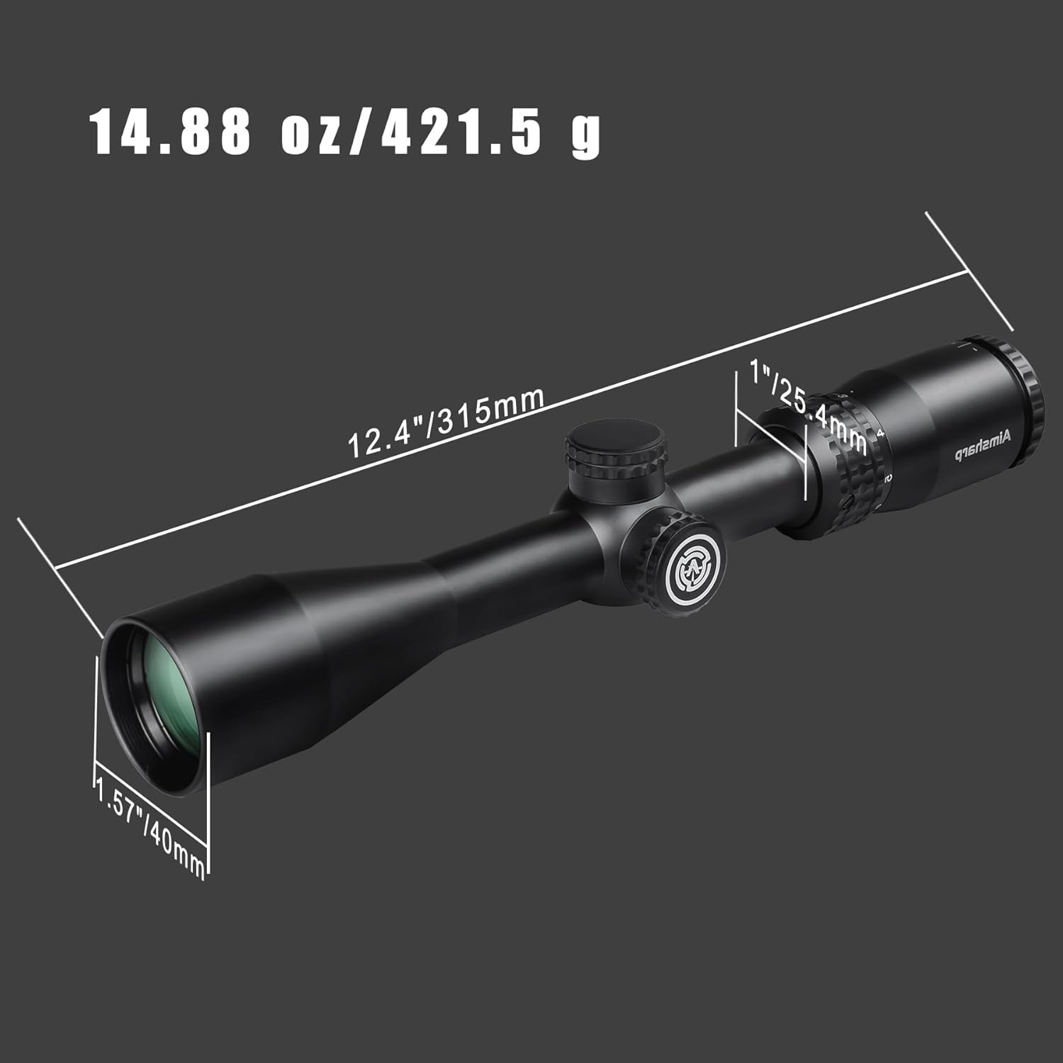 Rifle Scope for Hunting and Shooting, 3-9x40 Standard Crosshair Reticle, SFP Riflescope Durable, Dust-Proof, Shockproof,Waterproof, Fogproof