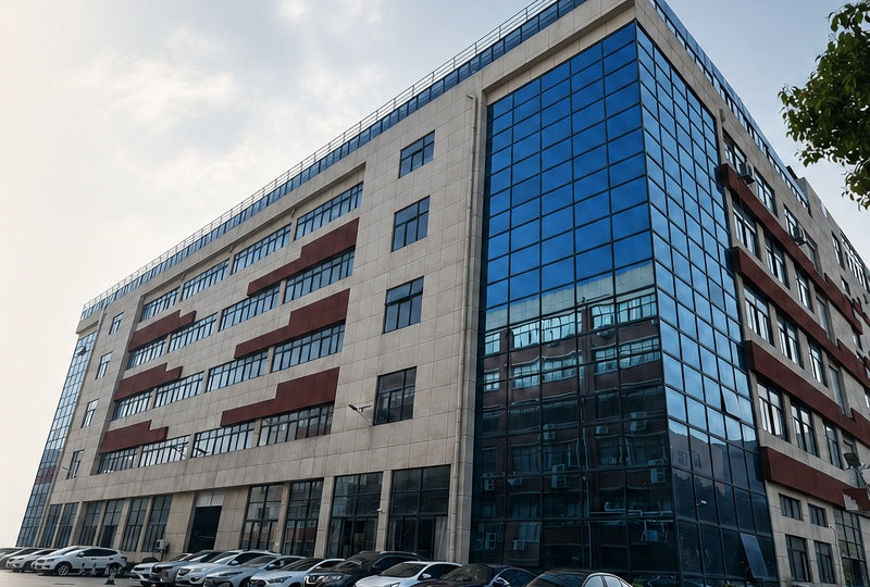 Vue extérieure du site de fabrication d’Aimsharp à Nantong, en Chine