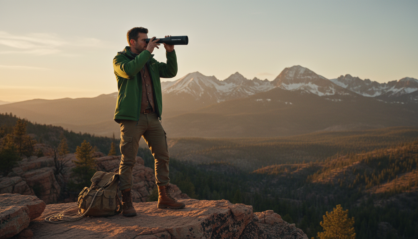 Aimsharp optic in an outdoor field setting
